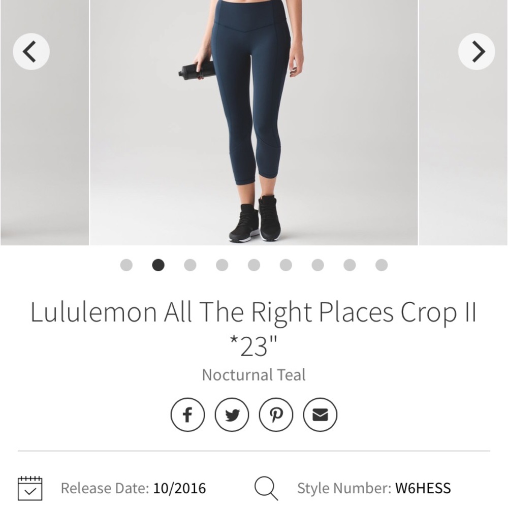 Lululemon All The Right Places Crop 23”